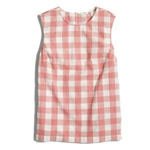 J. Crew Red Gingham Sleeveless Top 6